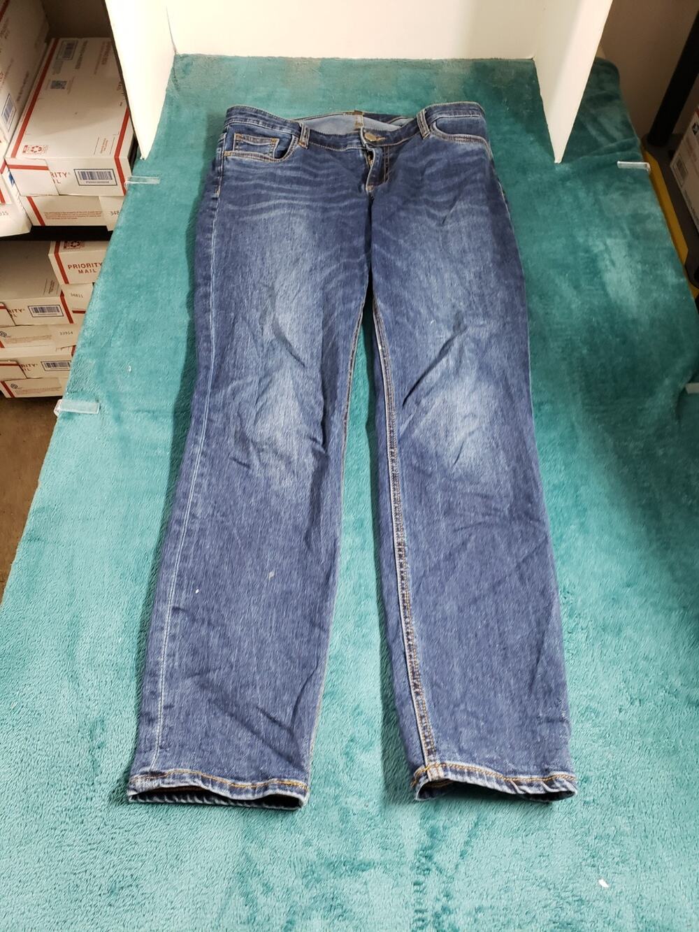 Kut From a Kloth Jeans Size 8 Women Blue Pant Stretch Mid Rise Slouchy Boyfriend